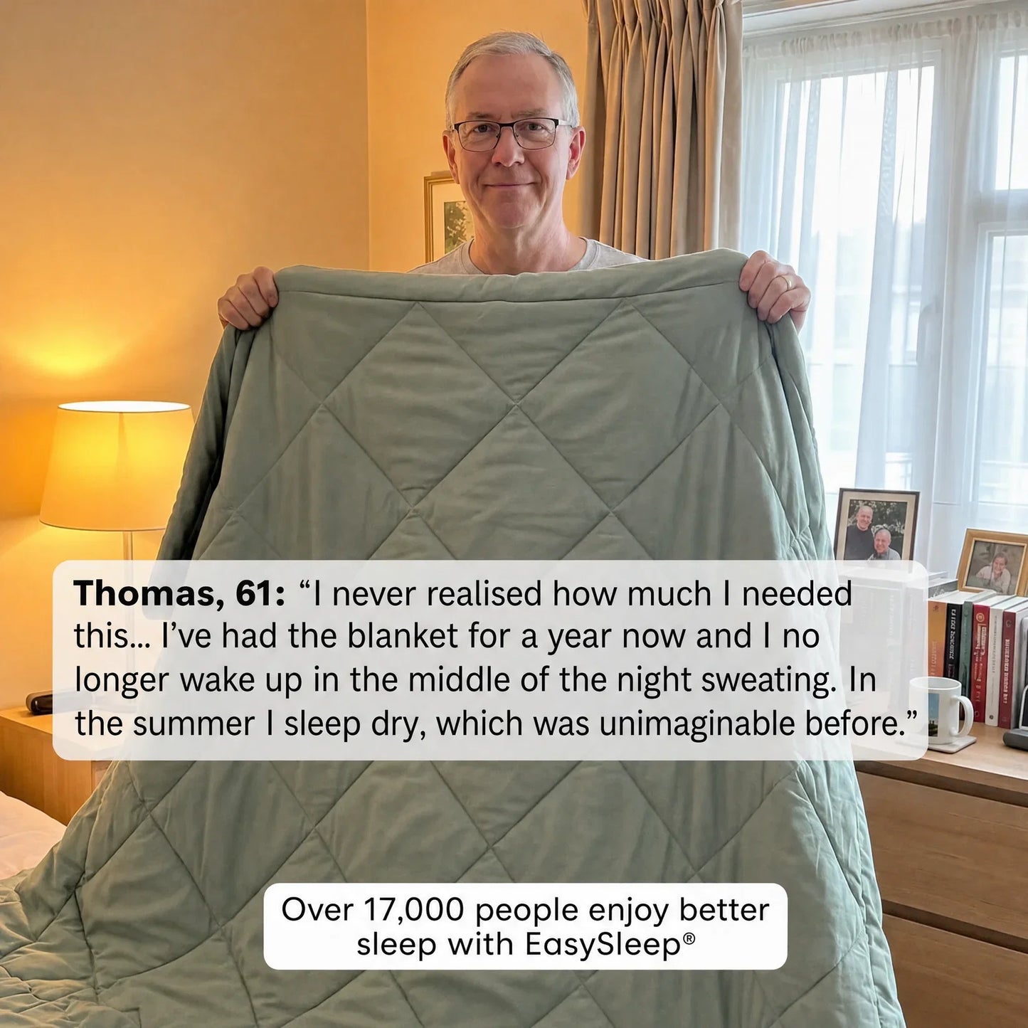 EasySleep® Duvet – The 2-in-1 quick-dry duvet that eliminates the need for bed sheets.