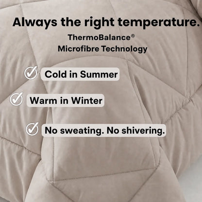 EasySleep® Duvet – The 2-in-1 quick-dry duvet that eliminates the need for bed sheets.